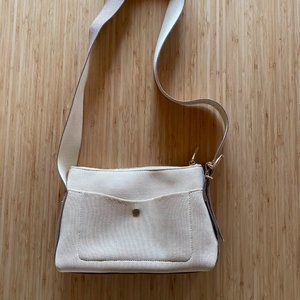 Small Recycled Sling Bag in Butter